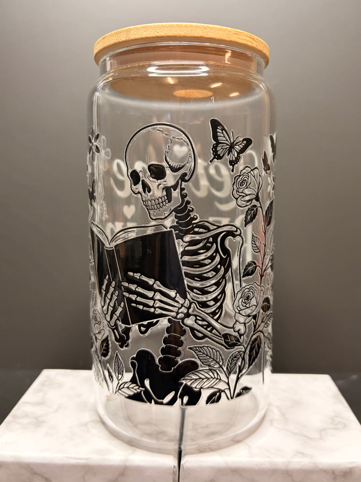 16 oz Bookish Glass Tumbler